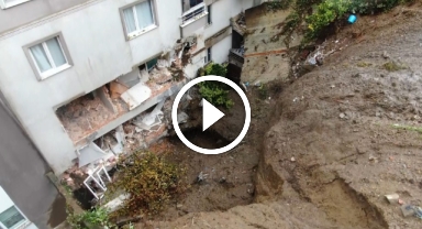 Rize'deki heyelanda kahreden detay   