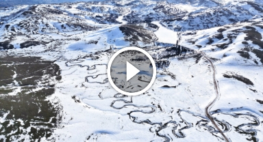 Doğanın damarları dron ile böyle görüntülendi