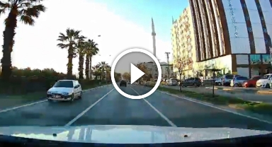 Trafikte şok görüntü!