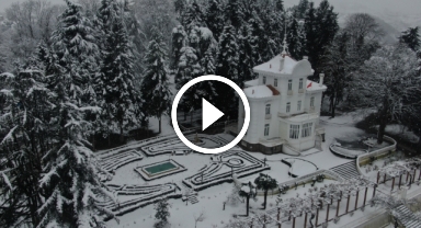Atatürk Köşkü karla kaplandı ortaya kartpostallık görüntüler çıktı   