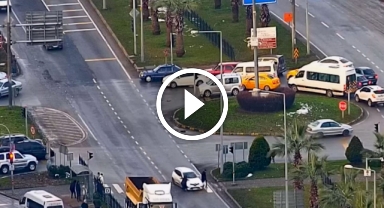 Giresun'daki trafik kazası, kameralara böyle yansıdı!