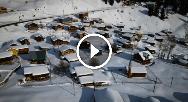 Sakin şehir Şavşat'ın kış manzaraları büyülüyor   