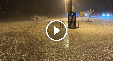 O ilde dolu yağışı etkili oldu