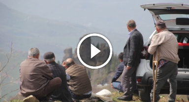 Ordu'nun 'peribacaları' noktasında tehlikeli kayalar ıslah edildi