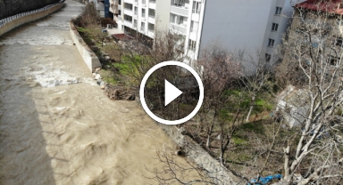 Harşit Çayı'nda yükselen su seviyesi vatandaşları tedirgin ediyor
