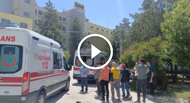 Çorum'da un fabrikasındaki patlama anı kamerada