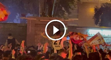 Galatasaray'ın şampiyonluğunda dikkat çeken kutlama