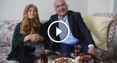 Ordulu 110 yaşındaki Hayriye nine, Anneler Günü'nde unutulmadı   