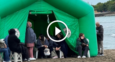 Giresun'da akıntıya kapılan çocuğu arama çalışmaları sürüyor 