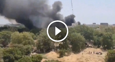 Hindistan'da 242 kişiyi taşıyan yolcu uçağı düştü: O anlar kamerada