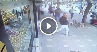 4.2 büyüklüğündeki depremde mağazalardan böyle kaçtılar