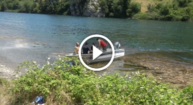 Gölde hipotermi geçiren genç kurtarıldı