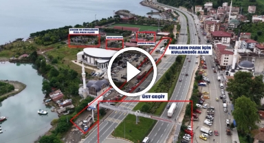 Rize'de tırların oluşturduğu tehlikeli labirent   