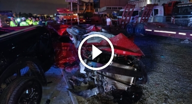 Alkollü sürücünün 2 kız kardeşi hayattan kopardığı kaza anı kamerada