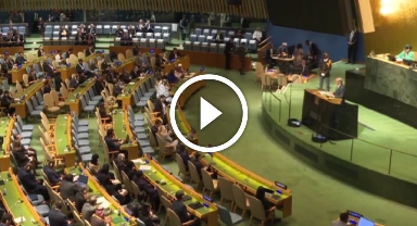 Cumhurbaşkanı Erdoğan, BM salonunda konuşması öncesinde dakikalarca alkışlandı