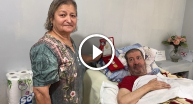 Giresun'da Kıbrıs Gazisine Eşinden Vefa Dolu Destek