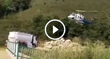 Giresun'da Merak Uyandıran Helikopter! Sıkça Görülen Mavi-Beyaz Helikopterin Sırrı Ortaya Çıktı