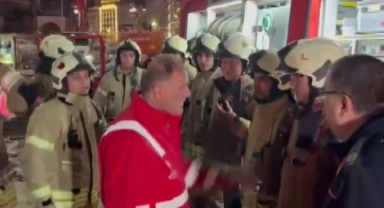 Beyoğlu'nda iskele çökmesi sonucu yaşanan kazada 1 işçi öldü