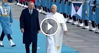 Cumhurbaşkanı Erdoğan, Vatikan Devlet Başkanı Papa 14. Leo'yu resmi törenle karşıladı