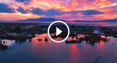 Doğa ve Fotoğraf Tutkunları Erçek Gölü'nün Büyüleyici Gün Batımına Hayran Kaldı