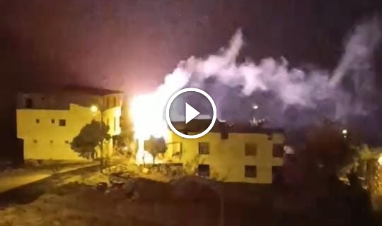 O kentte trafo bomba gibi patladı!