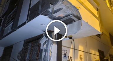 Sokağa dalan vinç dehşet saçtı: Mahalleli sokağa döküldü