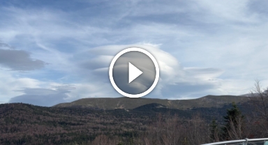 Uludağ semalarında mercek şeklinde bulut oluştu