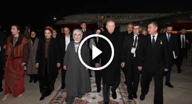 Cumhurbaşkanı Erdoğan Türkmenistan'da