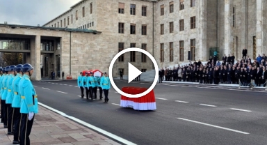 Eski Giresun Milletvekili Cemal Öztürk'e TBMM'de Veda