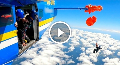 Gökyüzünde Korku Dolu Anlar: Paraşüt Uçağa Takıldı! 4.600 Metrede Hayatta Kalma Mücadelesi