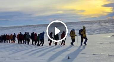 Sarıkamış şehitlerini dağcılar 3 bin rakımda andı
